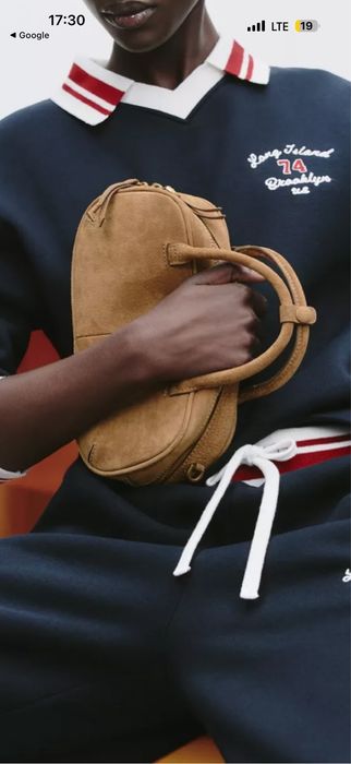 сумка Zara замшева