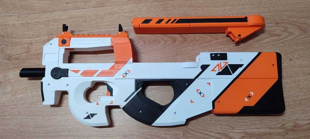 Модель P90 Asiimov надрукована на 3Д принтері