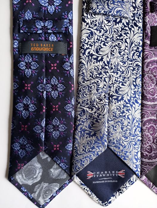 Галстук сиреневый фиолетовый свадебный на выпускной Charles Tyrwhitt