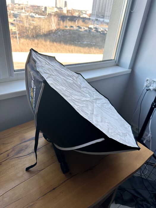 Топовий спалах для Canon Godox V1 Pro + X3 + софтбокс SMDV Flip 28G