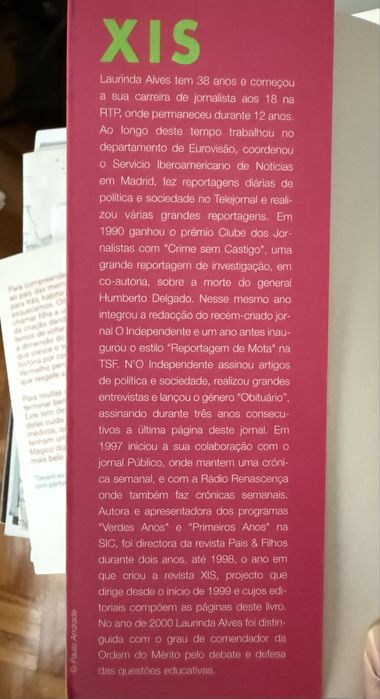 Livro “Xis Ideias Para Pensar”