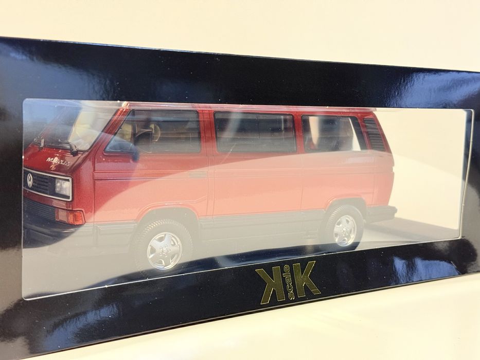 Volkswagen VW T3 Multivan MAGNUM 1/18 KK-Scale kolor bordowy metallic