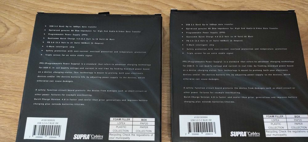 Supra kable USB C C usb A C