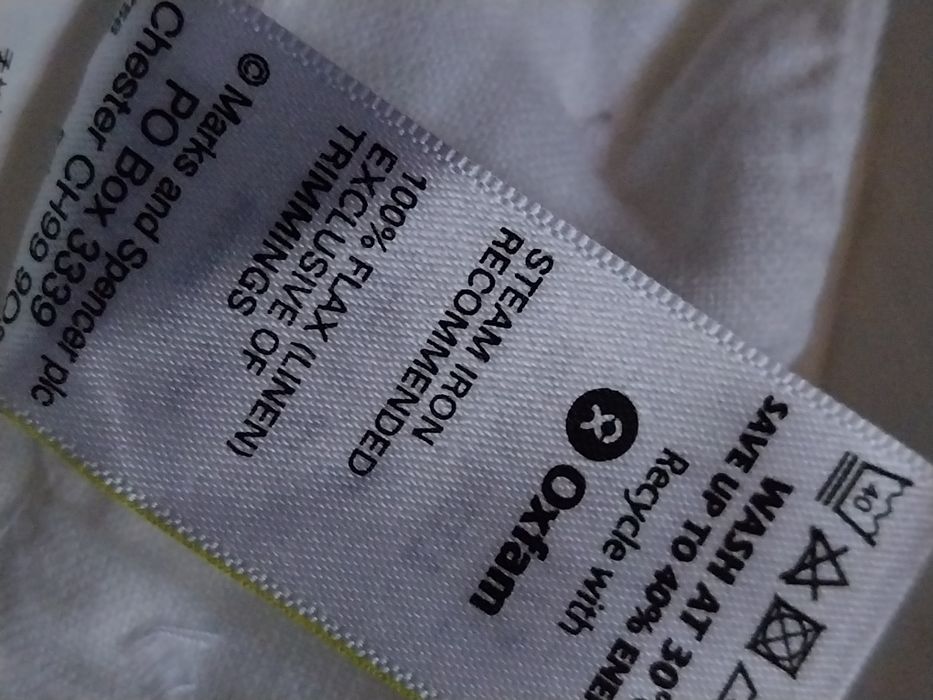 Spodnie z rozszerzanymi nogawkami M&S len 100% 20