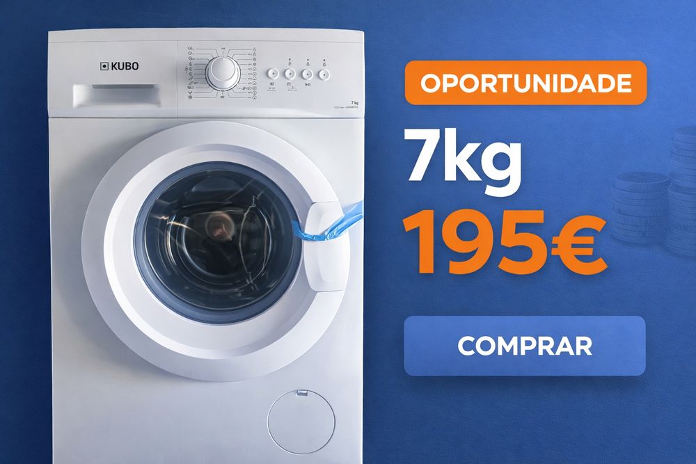 Máquina de lavar roupa kubo 7kg