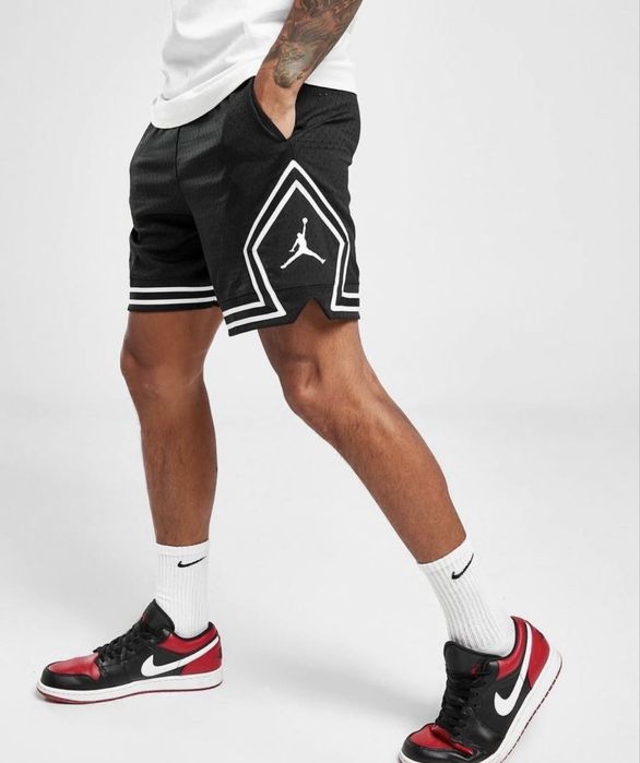 Męskie spodenki w stylu Jordan Diamond – czarne, rozmiar M