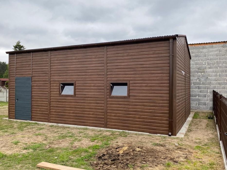 magazyn hala blaszana 6x8 nowoczesne garaże