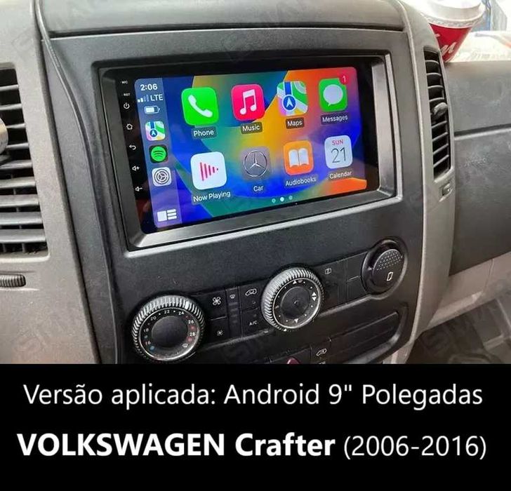 Rádio 2DIN • Volkswagen VW Crafter (2006 até 2020) • Android GPS