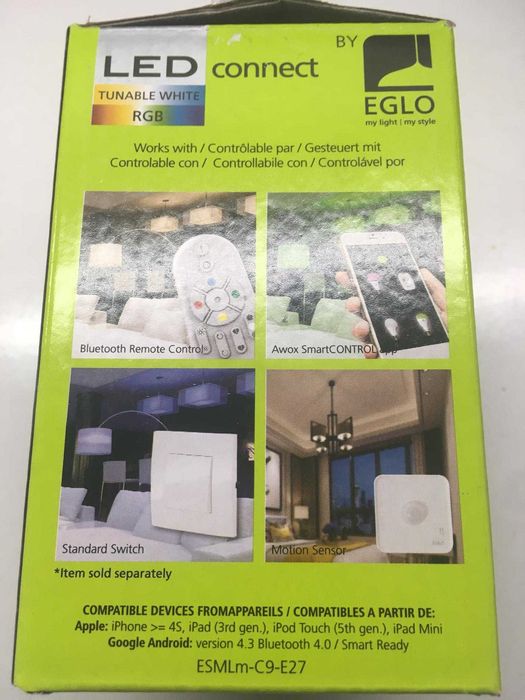 Lâmpada EGLO RGB Bluetooth