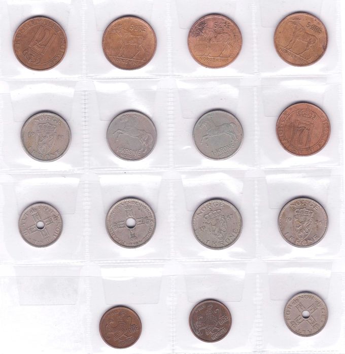 15 moedas Noruega
