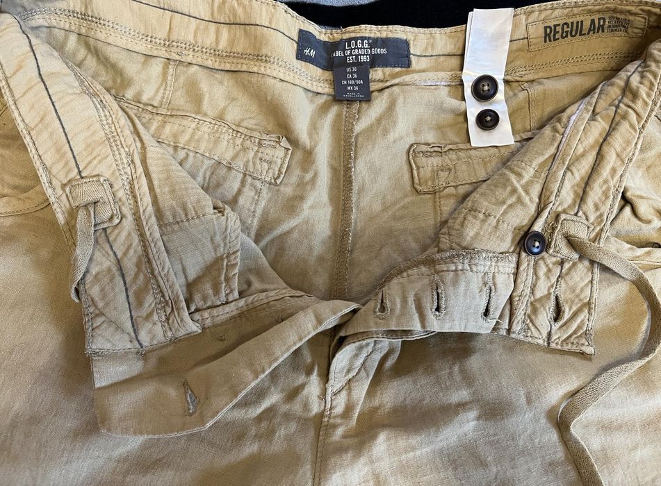 Фирменные тактические  мужские штаны лён.