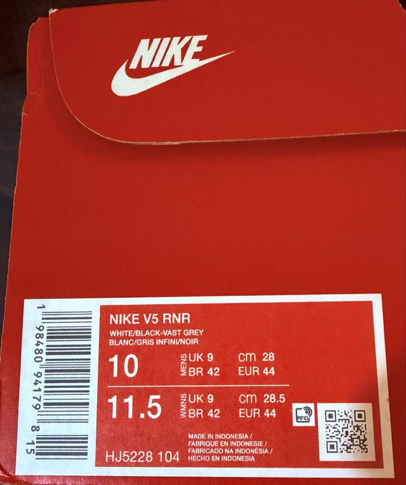 Ténis  nike modelo v5 rnr originais novos na caixa numero 44