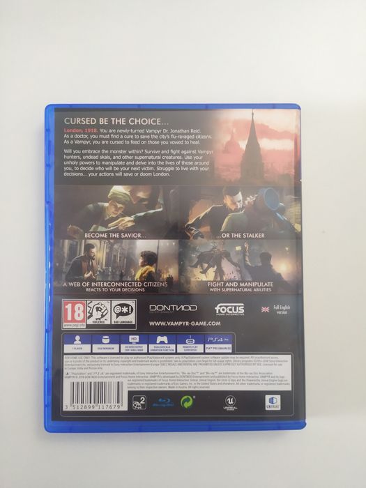 Jogo vampyr para ps4