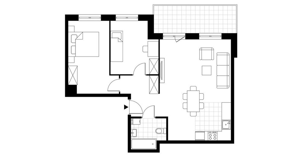 3-pokojowe mieszkanie 67 m² + balkon Bezpośrednio - Widok 4