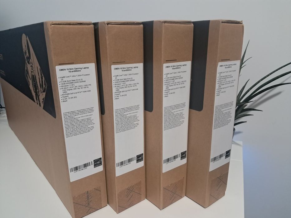 RTX 5060 8gb + Core Ultra 7 255H • Omen 16 Slim 16" 144hz • 16gb/512ss
