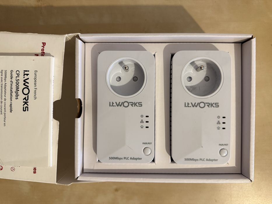 Kit de 2 adaptadores CPL 500 Mbs