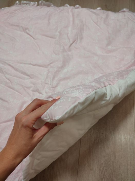 Нарядный теплый конверт-одеяло на выписку из роддома для девочки 2 в 1