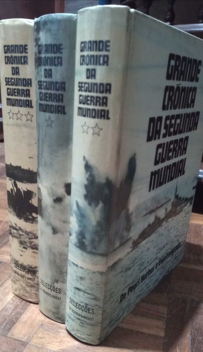 Livros 2.a guerra mundial conjunto 3 com capa, bom estado 20€