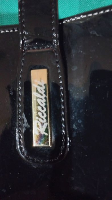 Torba damska Riccaldi czarna z połyskiem