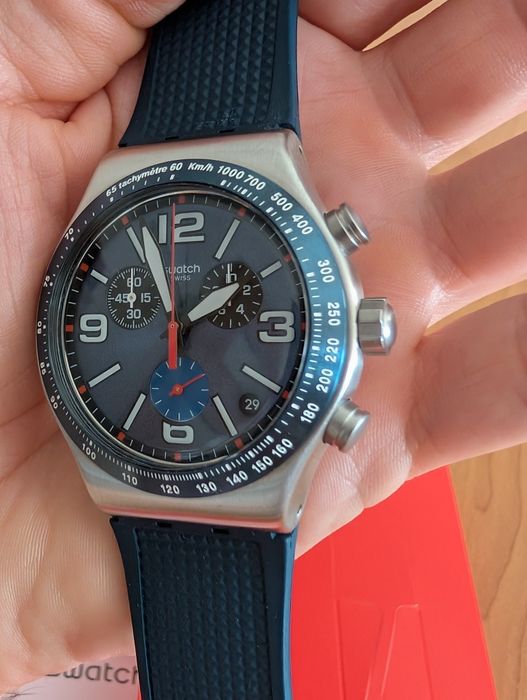 Swatch Irony BLUE GRID (YVS454) stan bdb