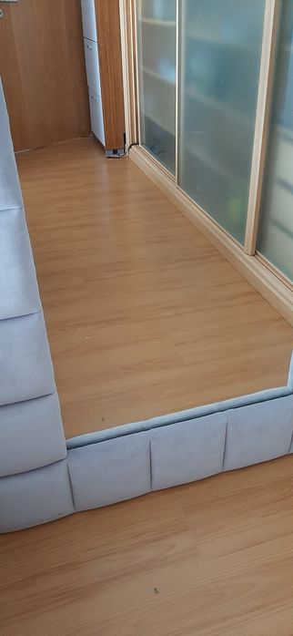 Espelho estofado Cinza