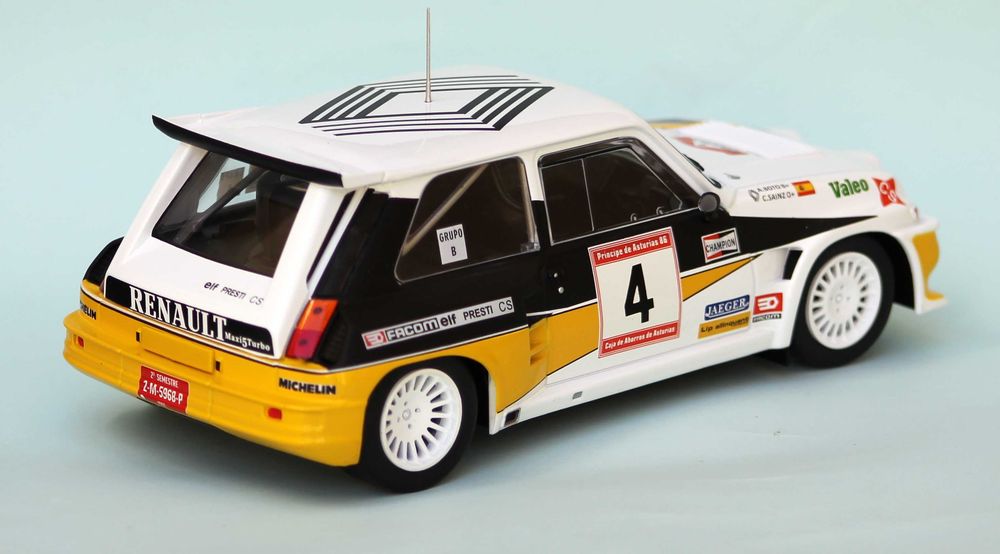 Renault 5 Maxi Turbo Rali Principe das Asturias 1986 1/18 Ixo Altaya