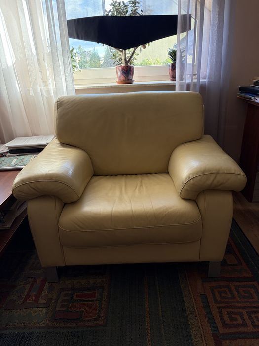 Sprzedam dwa duże fotele skórzane
