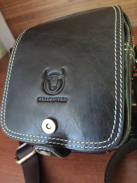 Кожаная мужская Сумка - Барсетка. Dark Brown.
Кожа. Dark Brown (Темно