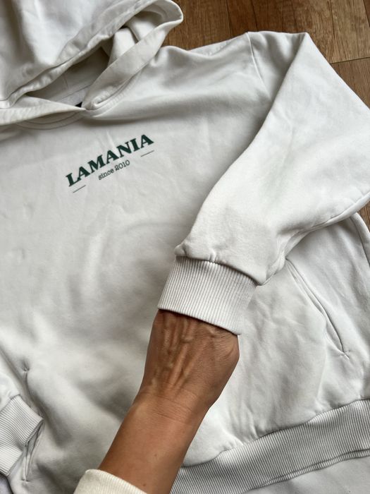 Dres biały komplet dresowy S M La Mania