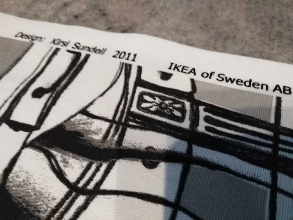 Material lniany Meble, Ikea Szwecja, modernistyczny design