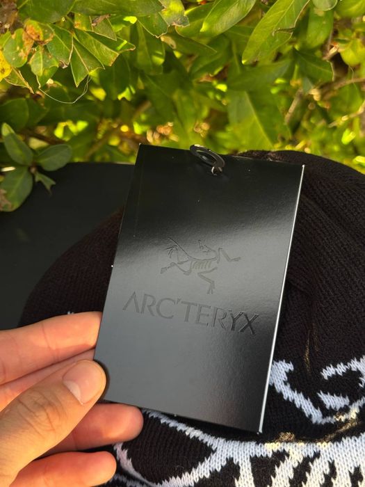 Шапка Arcteryx мужская черная Шапка Арктерикс чоловіча чорна зимня