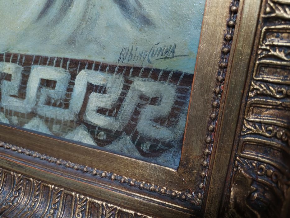 Quadro Albino Cunha 1915 - Óleo sobre tela