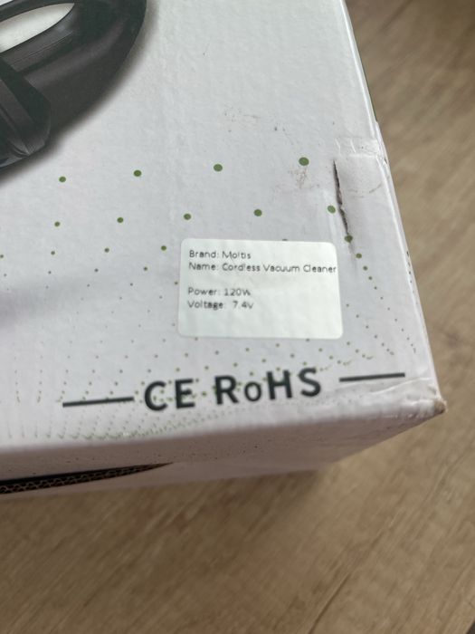 Пылесос автомобильный аккумуляторный Moltis M2 120W USB (4820284470018)