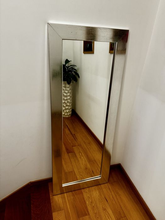 Espelho grande 180x70cm com moldura metálica