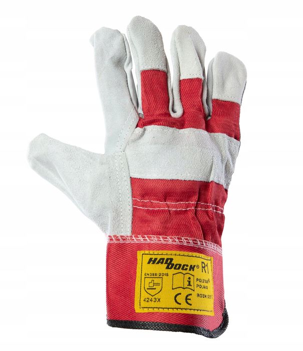 Rękawice Robocze Haddock R1 Czerwone 10 - Xl Skóra