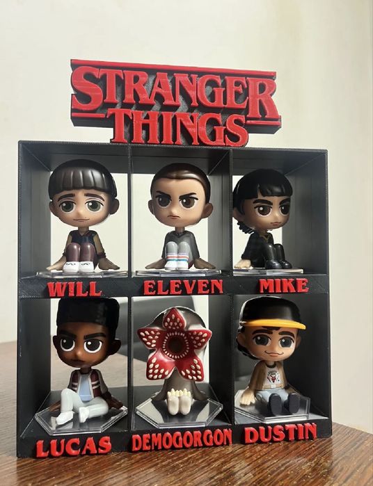 Expositor 3D Stranger Things p/ Figuras McDonald's
