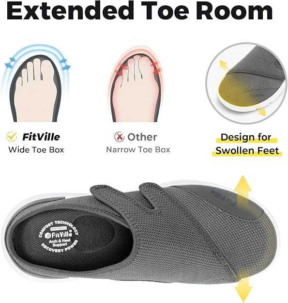 Buty FitVille dla mężczyzn, wsuwane klapki