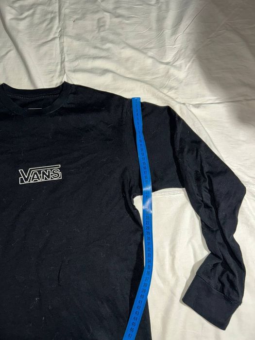 Лонгслів Vans чорного кольору принтований