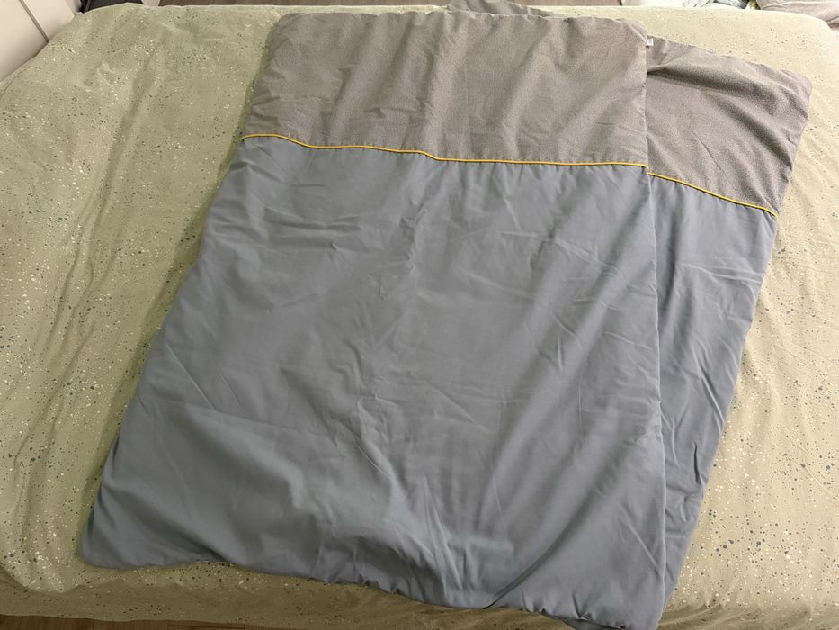 Berço BabyBlue com colchão e enxoval