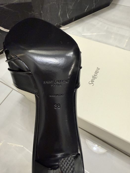 Szpilki ysl black leather