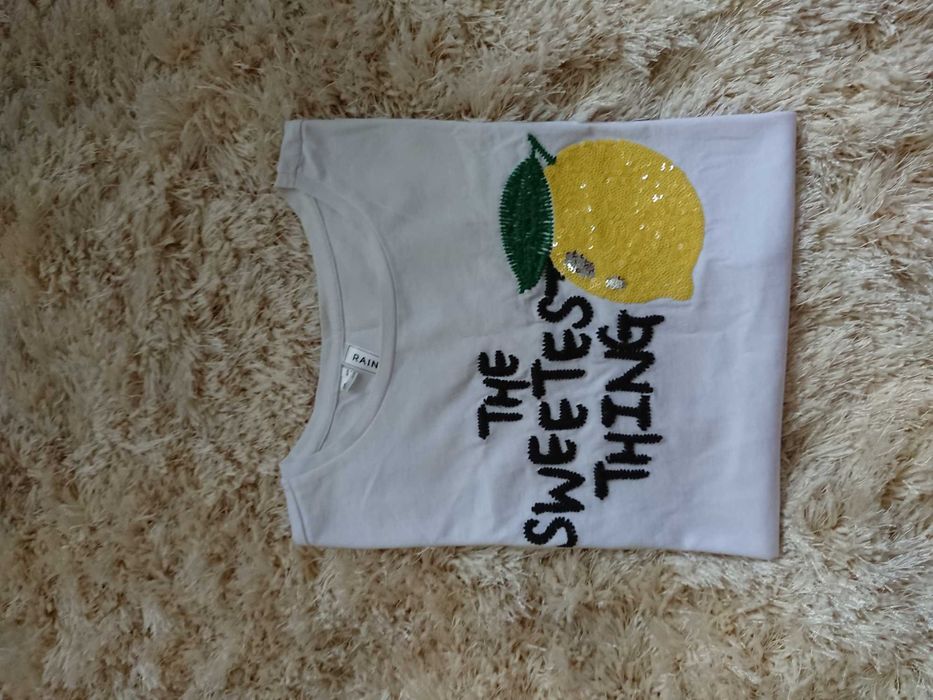 Nowa koszulka ,t-shirt ,top ,biały firmy Rainbow ,rozmiar S /M