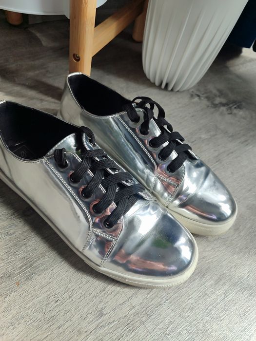 Sneakersy , trampki #srebrne