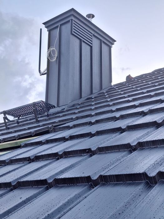 Nowoczesna płaska blachodachówka modułowa 35 lat gwarancji