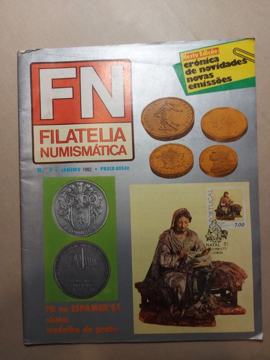 Lote 4 Revistas Vintage Filatelia Numismática