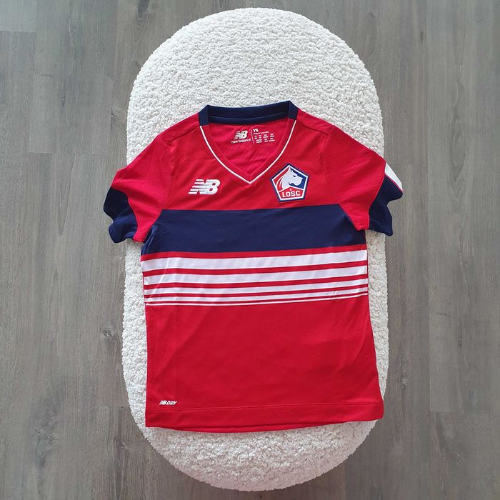T-shirt de criança New Balance Losc Lille equipamento, nova, S 122 cm