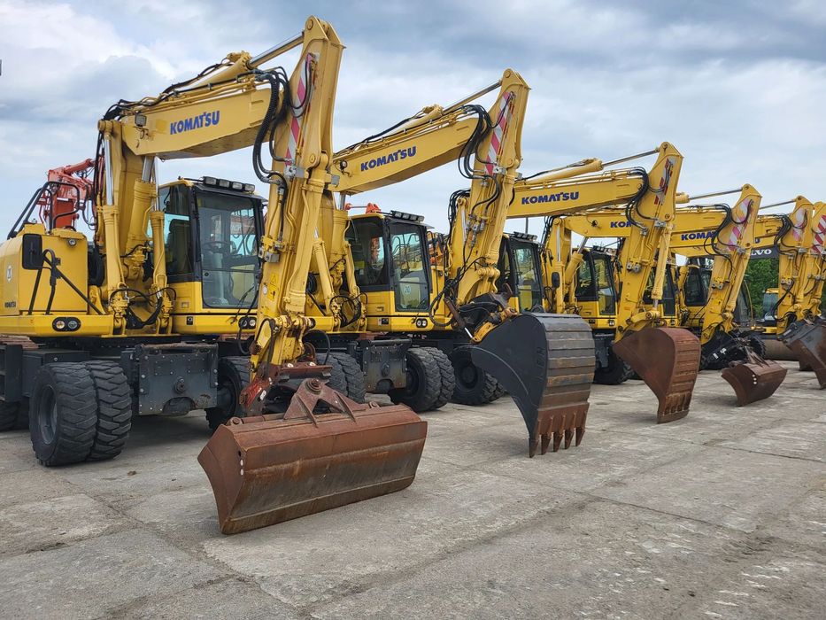 Komatsu PW 160 -10 spr z Niemiec  160 148 180 Rototil , łyżka , oryg lakier , z Niemiec cat