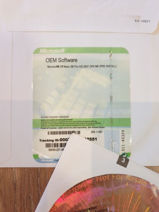 Zestaw narzędzi biurowych Microsoft Office Basic 2007 PL MS pakiet