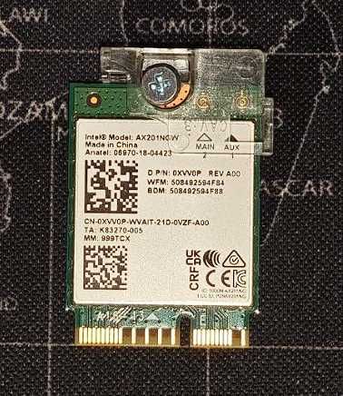 Karta sieciowa do laptopa Intel WiFi 6 6E AX201