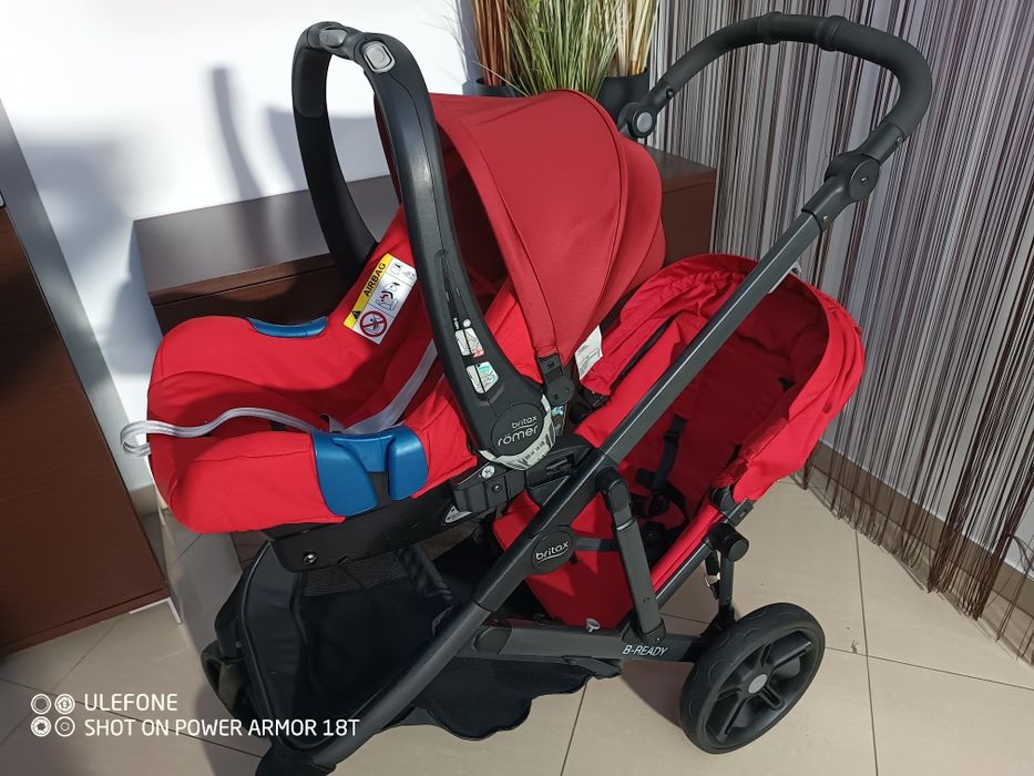 Wózek Britax Romer b-ready, rok po roku. Cały zestaw+baza do samochodu