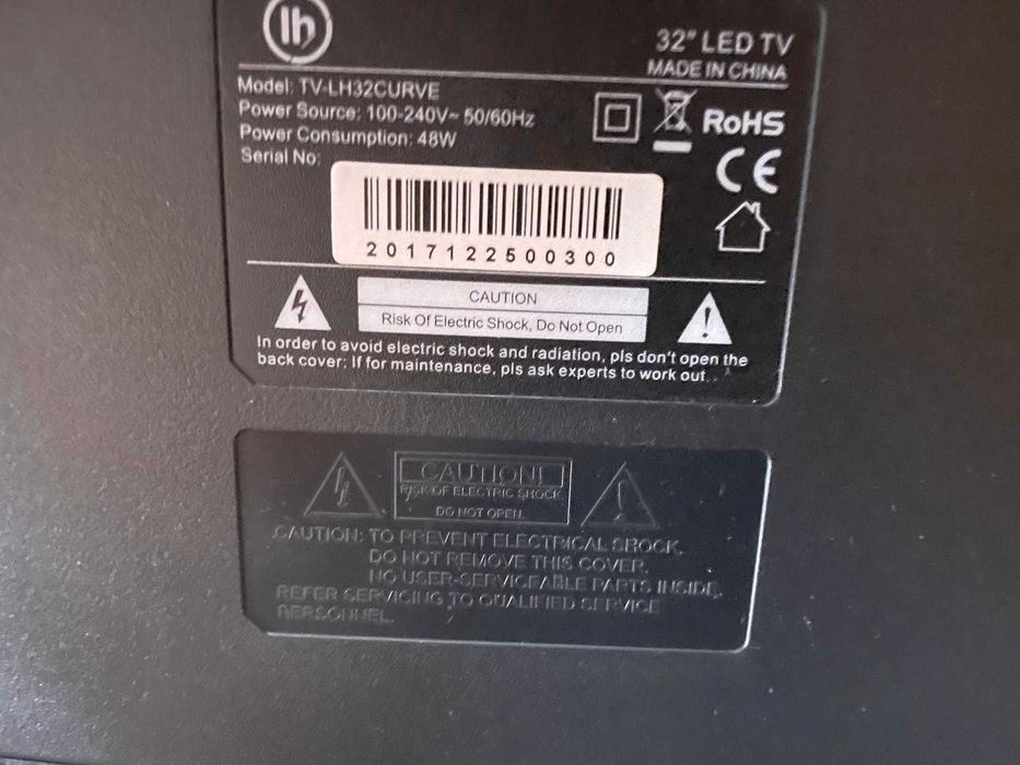 32" LED TV – Model TV-LH32CURVE64284414862594121